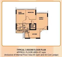 Blk 650 Yio Chu Kang Vista (Ang Mo Kio), HDB 3 Rooms #542008021